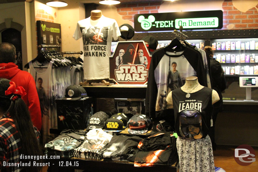 D-Street features Star Wars merchandise (as does just about every other gift shop on property it seems)