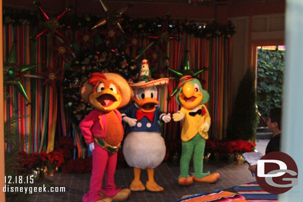 The Three Caballeros were out at Viva Navidad! 