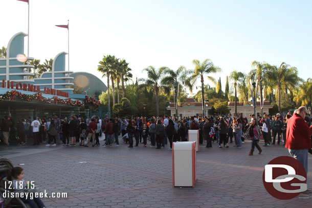 A line to get into DCA this afternoon.