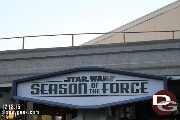 Paid a visit to the Season of the Force to see if anything special was going on today for the opening.