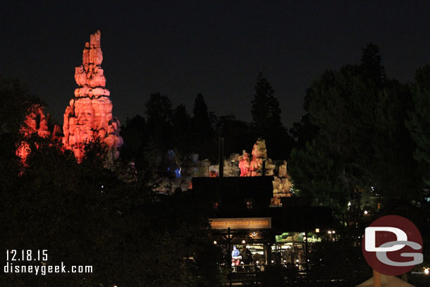 Noticed Big Thunder was down as we were departing