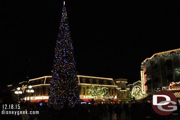 Back to Main Street for Disneyland Forever since it was after 9pm now.