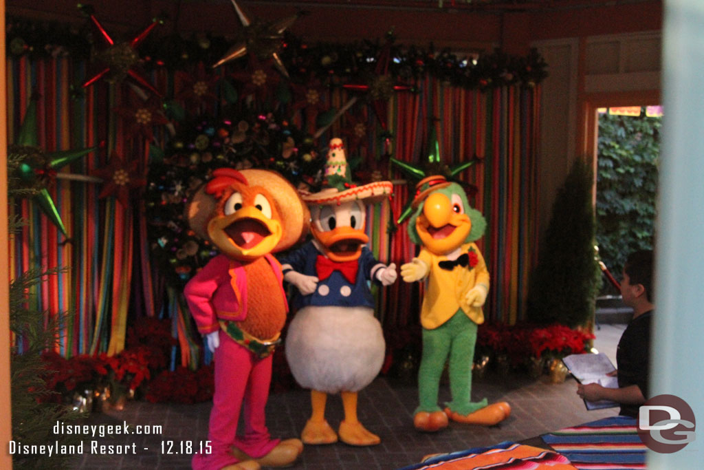 The Three Caballeros were out at Viva Navidad! 