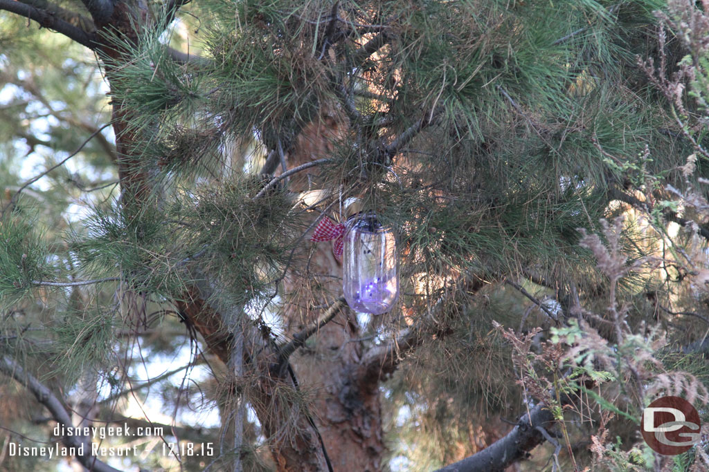 While walking through Grizzly Recreation Area noticed the Christmas decorations were lit up today.  They were not my last trip.