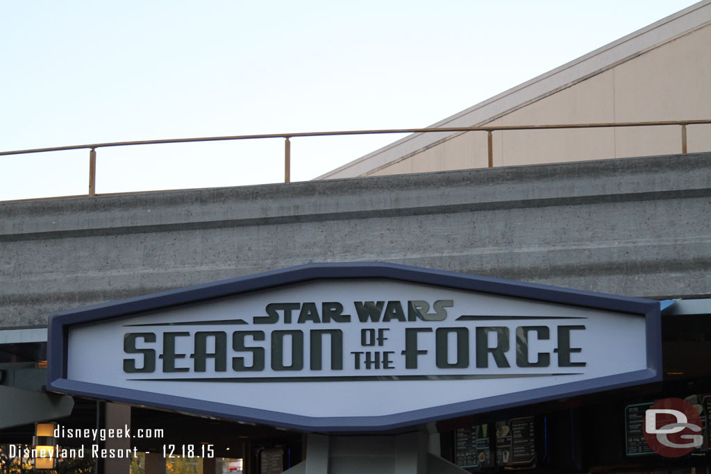 Paid a visit to the Season of the Force to see if anything special was going on today for the opening.