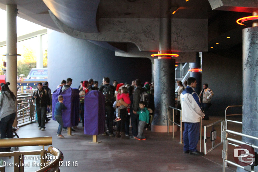 Here are the guests trying to register for the last Jedi Training of the day.  They only run a half dozen shows a day here unlike Orlando that runs many more.