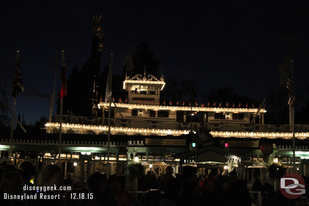 Time for a night cruise on the Mark Twain.