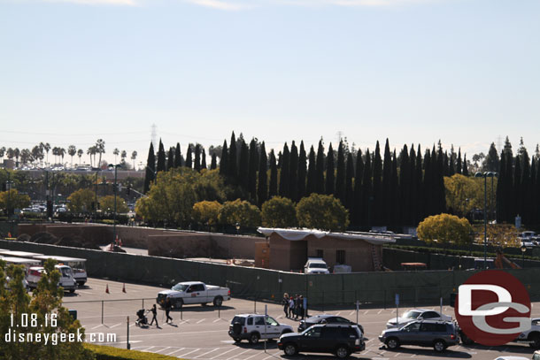 The work in the Pinocchio lot for the tram area is continuing to move along.