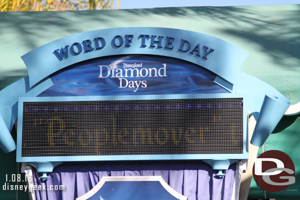 The word of the day was Peoplemover.  It set the tone for the day with so many attractions closing and not coming back in their current form.