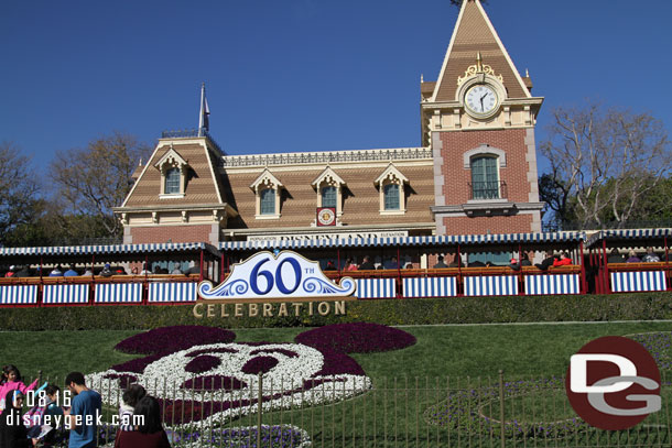 Christmas and 60th decorations are both gone from the Train Station.