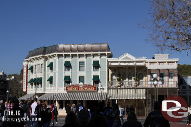 Same for most of the buildings on Main Street USA