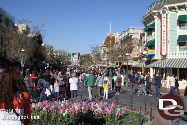 Main Street USA this afternoon.