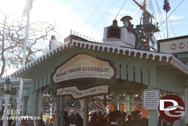 This weekend also marks the last opportunity to experience the current/full Rivers of America.  It will be drained and then re-routed in the coming months. 