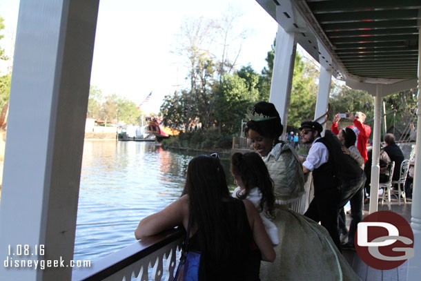 Princess Tiana was onboard during my trip.