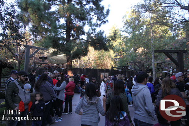 Guests milling about waiting for the running of the goats and soaking up some final minutes in the Ranch.