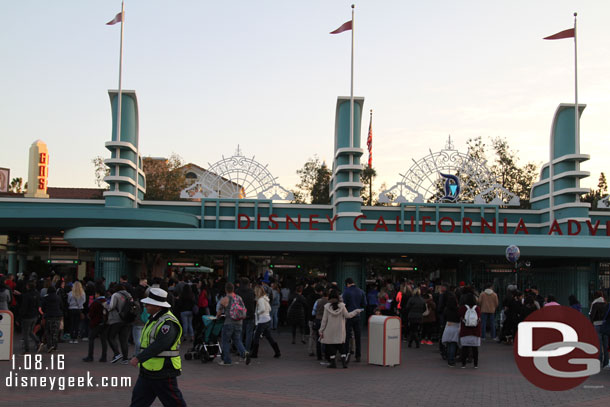 Lines to get into DCA this evening.