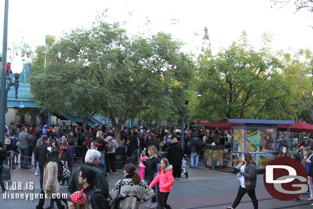 Went to check out Aladdin.  This was the scene a few minutes before show time.  These were stand by guests waiting to get in. Almost all of these would not get in.