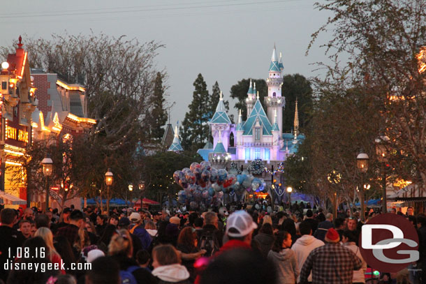 Main Street was still busy.