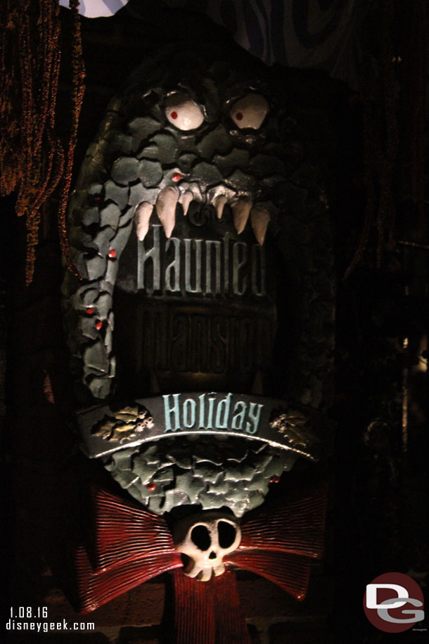 A final trip through the Haunted Mansion Holiday.