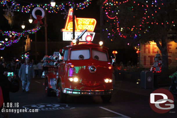 Red cruising on Route 66.