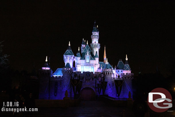 Sleeping Beauty Castle this evening.