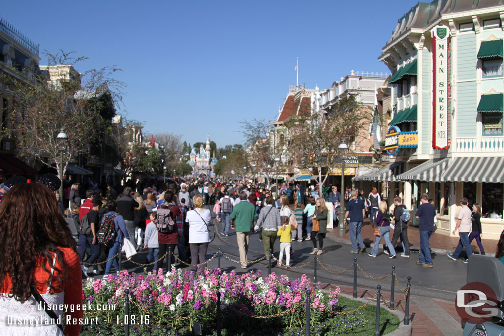 Main Street USA this afternoon.