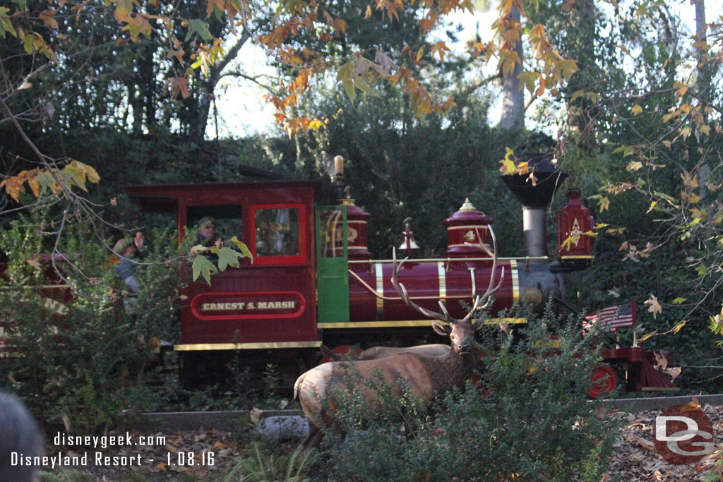 The Ernest S. Marsh chugging along the banks of the River.