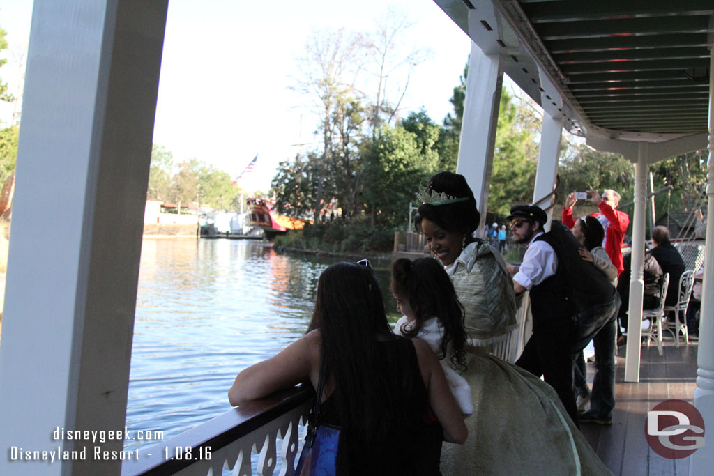 Princess Tiana was onboard during my trip.