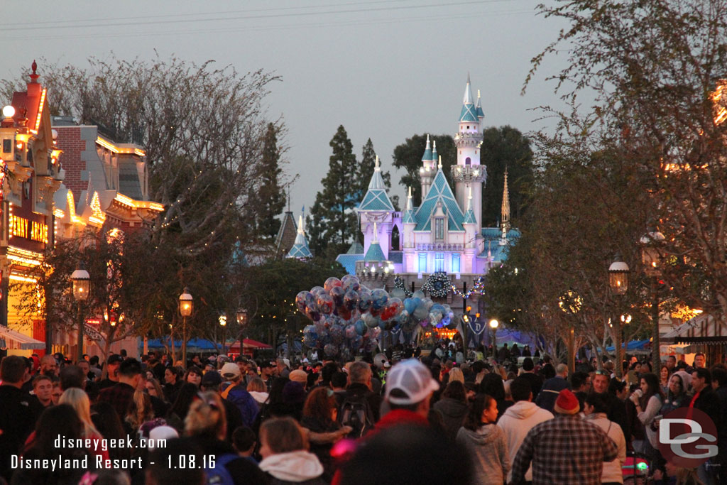 Main Street was still busy.