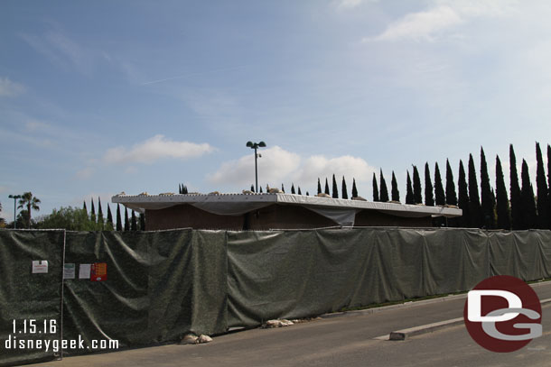 A ground level view of the work in the Pinocchio Lot.