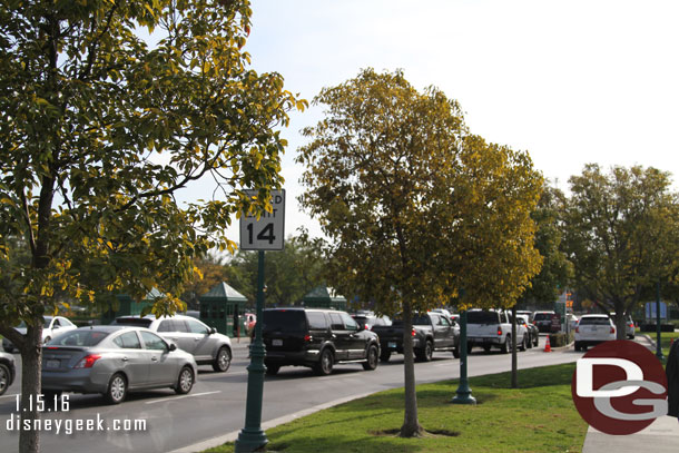 Downtown Disney parking was a mess.  Assuming most of these guests were runners arriving to pick up packets.