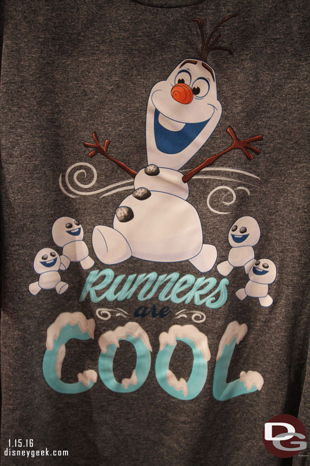 Olaf made a shirt design.