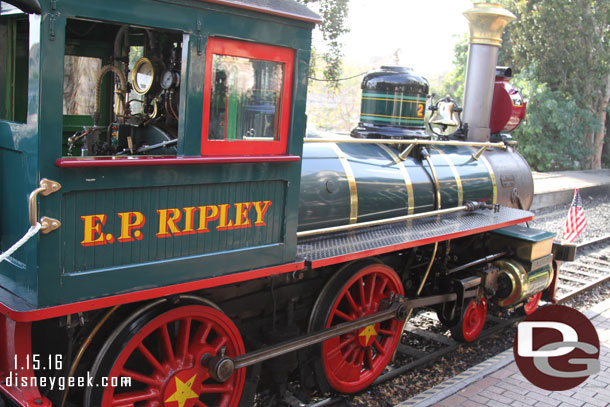 You could get up close to the train for pictures.  There were cast members around to answer questions about the trains.