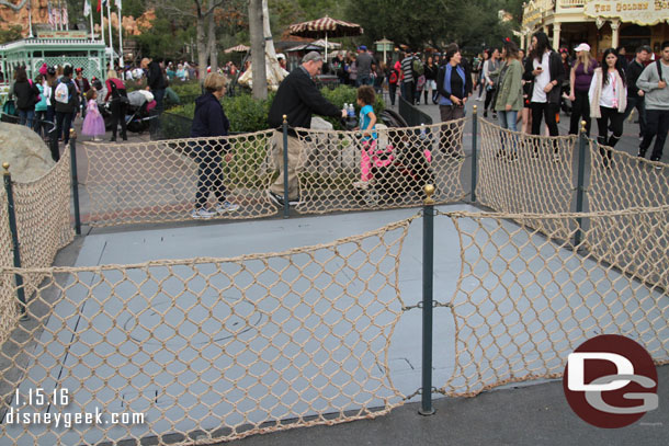 Some repainting of the Fantasmic light tower housing covers.