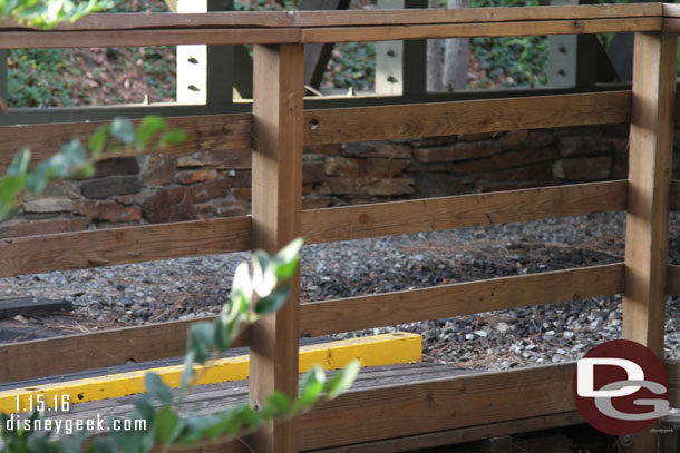 The rail has been removed from the trestle and into the tunnel.  Guessing all the way back now.