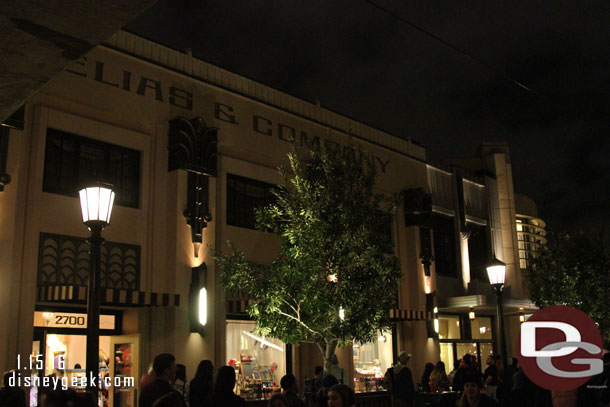 Over to Disney California Adventure now.  Christmas is gone from Buena Vista Street this week.