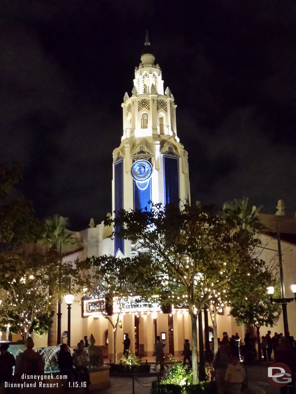 Walking out past Carthay Circle Restaurant.