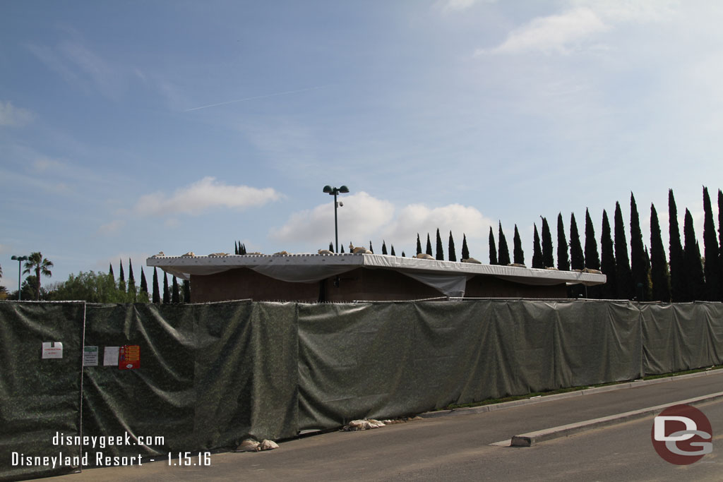 A ground level view of the work in the Pinocchio Lot.