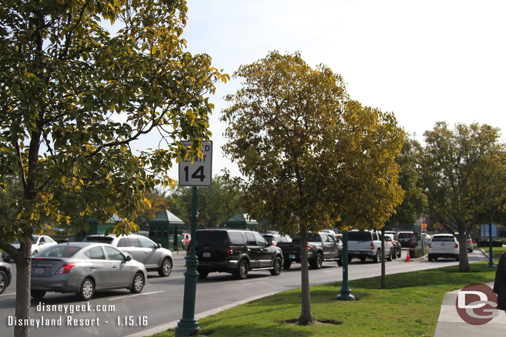 Downtown Disney parking was a mess.  Assuming most of these guests were runners arriving to pick up packets.