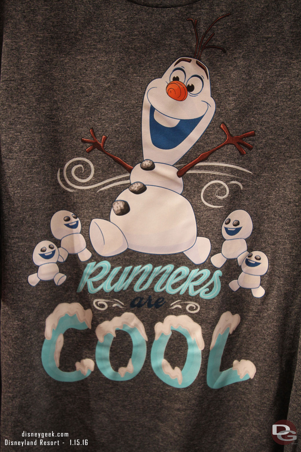 Olaf made a shirt design.