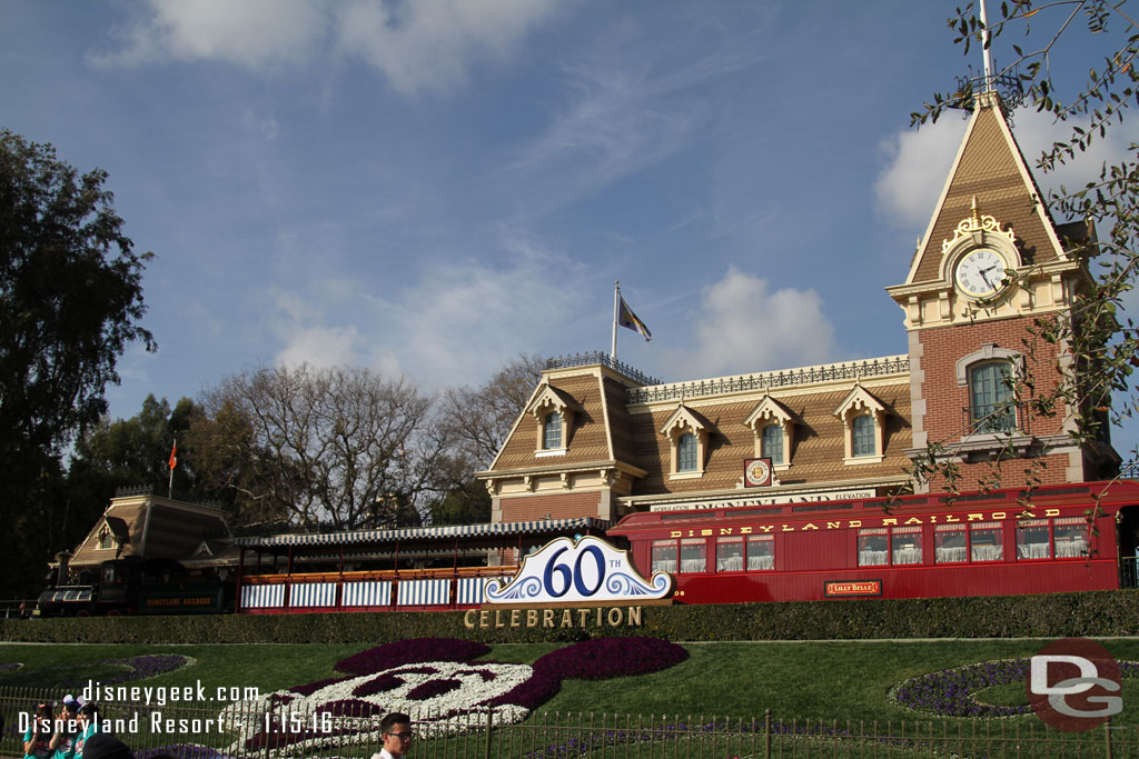 With the railroad closed for the next year+ they have trains pulled into Main Street and New Orleans Stations.  The EP Ripley with the Lilly Belle were on Main Street.