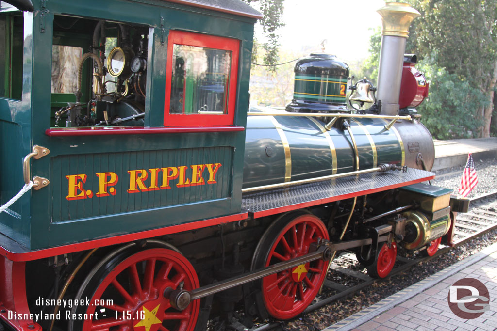 You could get up close to the train for pictures.  There were cast members around to answer questions about the trains.