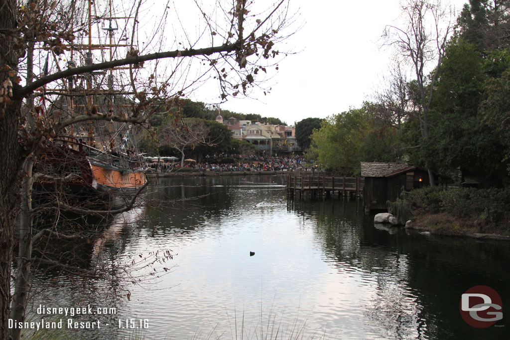 No visible change to the River this week.  Thought maybe they would have started to drain it.