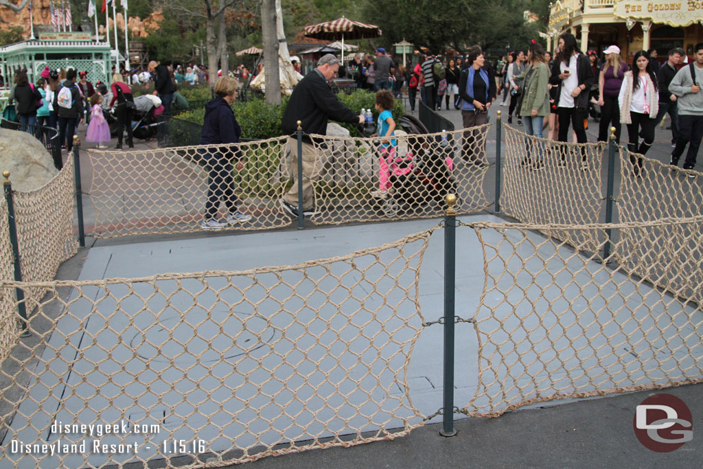 Some repainting of the Fantasmic light tower housing covers.