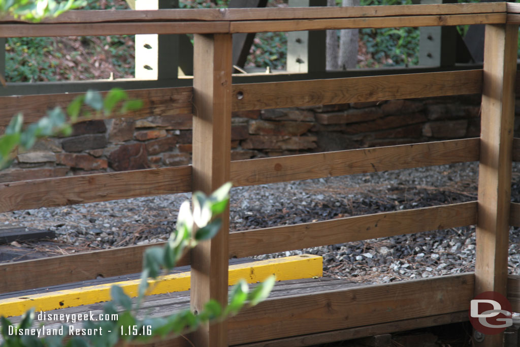 The rail has been removed from the trestle and into the tunnel.  Guessing all the way back now.