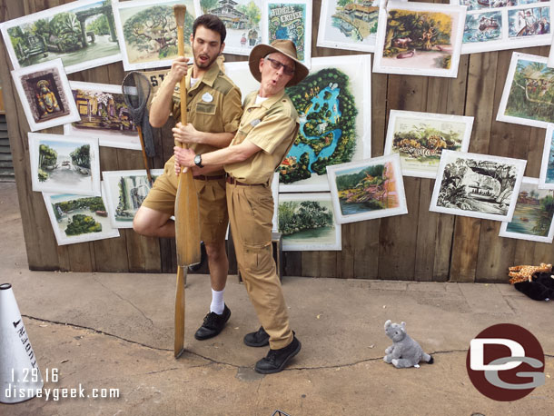 Their recreation of the lost safari scene