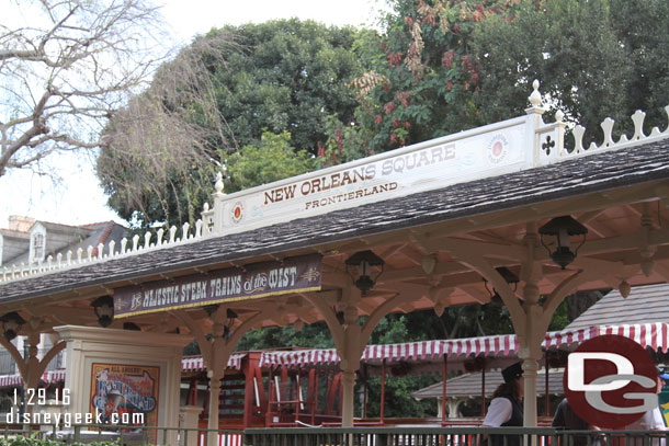 Stopped by the New Orleans Square Station to pay a visit to the trains.