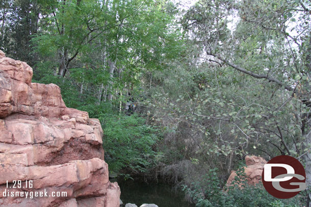 Looking toward the river.