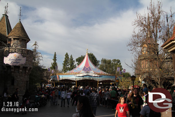 Fantasyland was crowded as always.