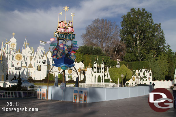 Small World is closed to have the holiday overlay removed and for some renovation work.